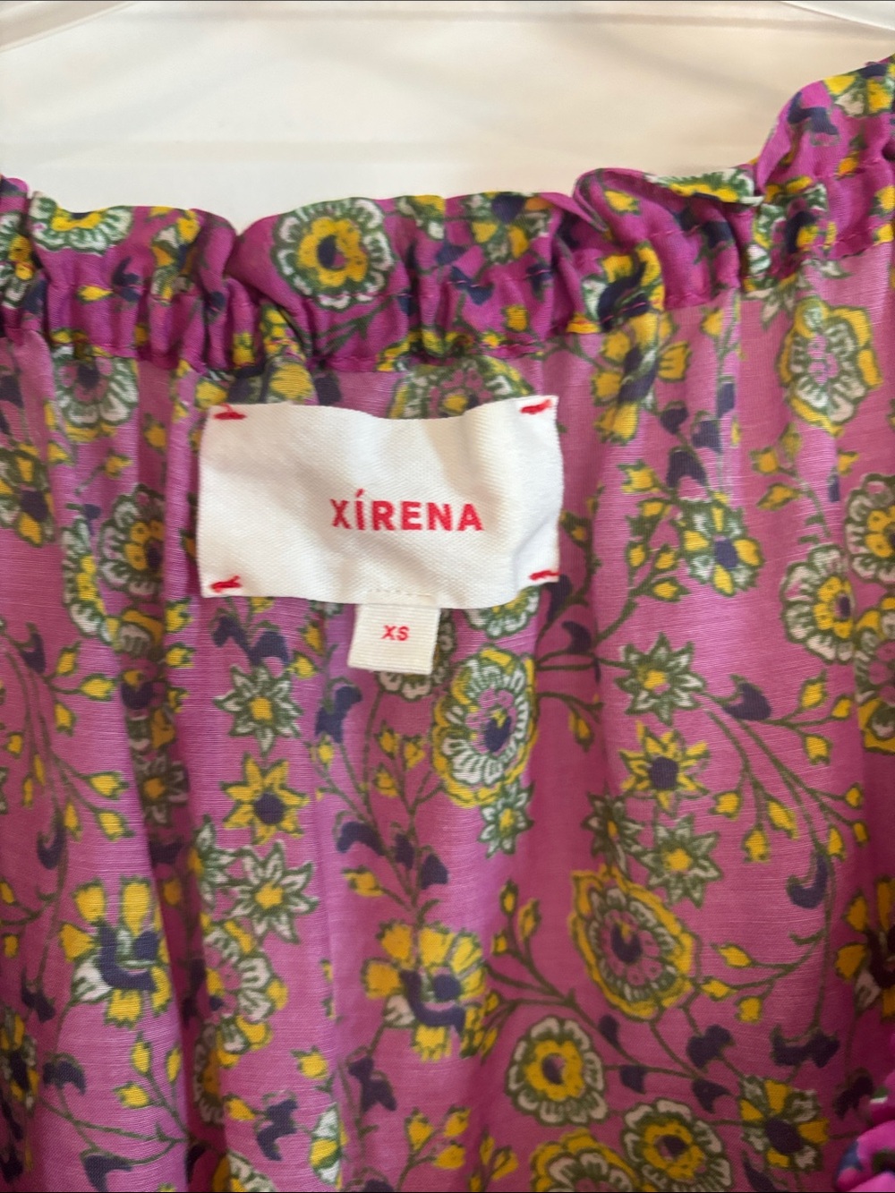 XiRENA Purple Mini Dress with Yellow Florals - Picture 2 of 4